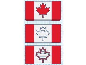 bandiera canadese - bastone di incandescenza bracciale accessori braccialetto il canada day canadesi maple leaf bagliore glowstick l'acero foglia d'acero 3d print model - Mito3D
