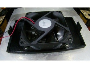 525 double ventilateur de 80 ordinateur refroidisseur fan 3d print model - Mito3D