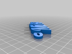 mi ka klucenka Anahtarlık özelleştirilmiş 3d print model - Mito3D