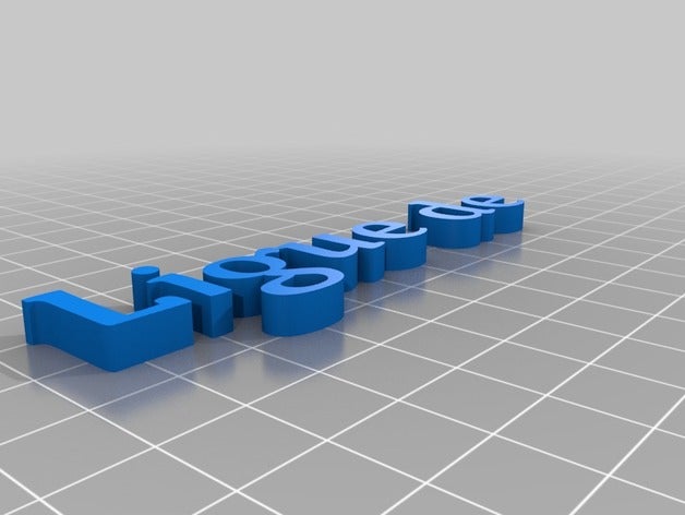 mon texte personnalisé 3D print model - Mito3D
