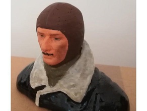 fulco ruffo di calabria ww1 italian ace hobby bust figurine pilot pilota replacement spad vii 3d print model - Mito3D