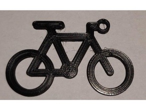 bicycle key chain keychains fusion360 keychain 3d print model - Mito3D