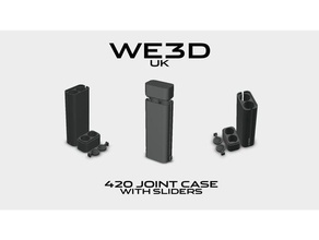 420 dual joint case - push sliders 3d print model - Mito3D