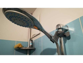 shower head holder bathroom bath accessories sink bathtub hook water pipe 3d print model - Mito3D