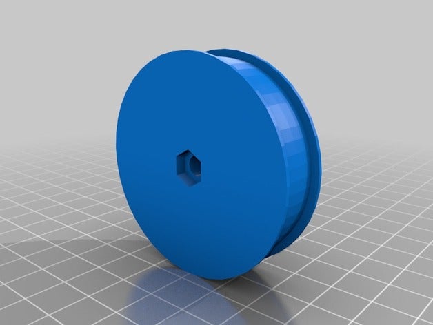 polia riemenscheibe 20 50mm m5 hex buraco hobby 3D print model - Mito3D
