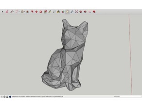 low poly fox L'impression 3d la 3d print model - Mito3D