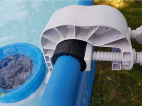 steel frame pool adapter skimmer outdoor & garden 3d print model - Mito3D