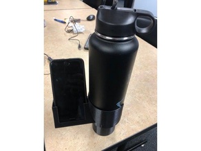 cup & phone holder automotive 3d print model - Mito3D