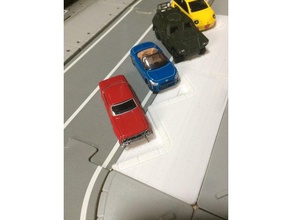 diagonal parking lot walkway tomica town construction toys 3d print model - Mito3D