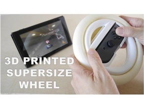 supersize wheel adaptor switch joy-con video games controller joycon mario kart nintendo 3d print model - Mito3D