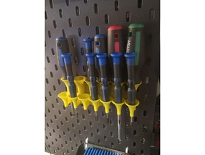 screwdriver holder skadis organization ikea 3d print model - Mito3D