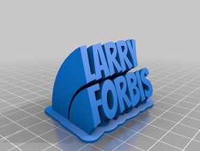 larry office personalizado 3d print model - Mito3D