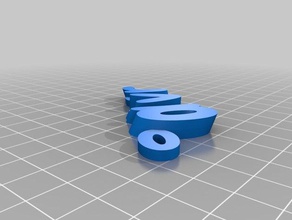 oliver Anahtarlık özelleştirilmiş 3d print model - Mito3D