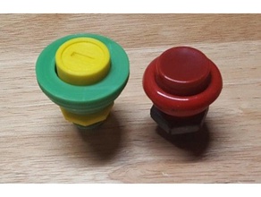 mario pinball flipper buttons toy & game accessories parts 3d print model - Mito3D