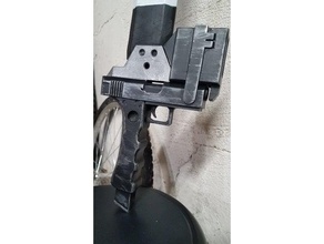 blake gambol sindone pistola da parte rwby oggetti di scena cosplay accessori prop arma la gunblade pistole spada le spade 3d print model - Mito3D