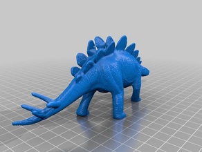 stegosaurus iii animais Digitalização em 3d dinossauro 3d print model - Mito3D