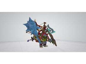 tam goblin lord silahlı yaratıklar 3d print model - Mito3D