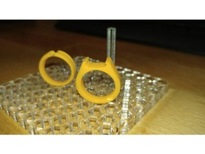 rings random art dlp jewelry ring 3d print model - Mito3D