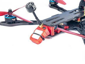3dpower 18x18mm m8n gps + sma mount stynkebutt fr7 v4 diy drone longrange fpv long range flight mid quad quadcopter frame 3d print model - Mito3D