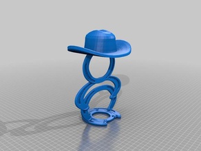 cowboy - t Licht Skulpturen Kunst Skulptur t-Licht 3d print model - Mito3D