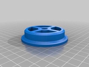 61mm filament spool adapter hub 3d printer parts 3d print model - Mito3D