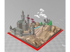 battle fortress art 3d print model - Mito3D