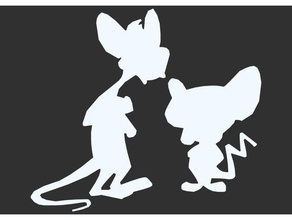 cartoon silhouette sample creatures catoony famous toon 3d print model - Mito3D