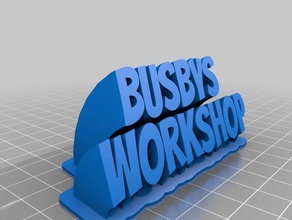 busbysworkshop name tag office customized 3d print model - Mito3D