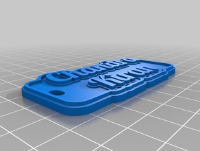 portachiavi - chandra kiran i su misura 3d print model - Mito3D