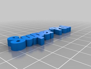super pa Schlüsselanhänger kundengebundene 3d print model - Mito3D