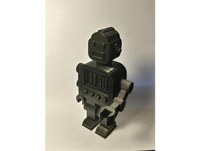 retro robot art 3d print model - Mito3D