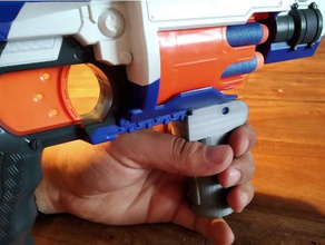 nerf stockade stubby grip toy & game accessories mod nozzle handle gun 3d print model - Mito3D