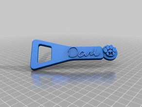 mu dane signature bottle opener 3d printing 3d print model - Mito3D