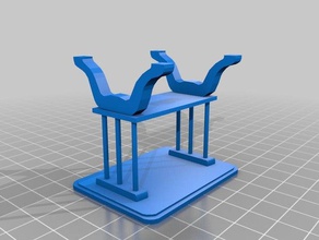 1 12 scale end table model furniture 3d print model - Mito3D