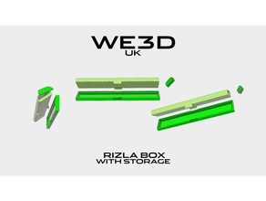 raw rizla box - storage space 3d print model - Mito3D