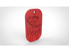 llavero super papa accessories colgador llaveros 3d 3d print model - Mito3D