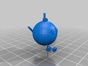 mario bob-omb las esculturas juego super 3d print model - Mito3D