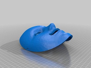 deux-fait face le théâtre de masque costume 3d print model - Mito3D