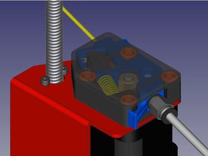 extruder feeder alternative runout 3d printer parts bowden created freecad filament made sensor 3d print model - Mito3D