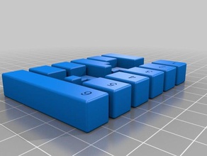 sei pezzi di puzzle i 3d print model - Mito3D