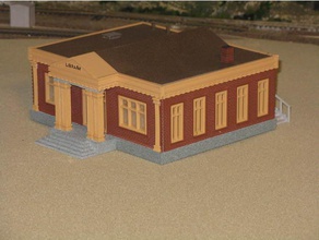 ho scale library buildings & structures 3d print model - Mito3D