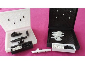 schiffe versenken - couler les navires jouets & jeux 3d print model - Mito3D
