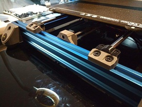 prusa-Bär-Ruten-Halter ohne Kabelbinder 3d-Drucker Teile tragen frame haribo prusa mk3s i3 mk2 mk3 zaribo 3d print model - Mito3D