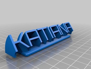 katiana bureau de personnalisé 3d print model - Mito3D