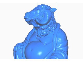 bighorn Buda hayvan koleksiyonu koyun heykeller hayvanlar remix 3d print model - Mito3D