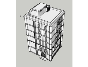 adeptus titanicus Gebäude nicht5 - intakt Spiele 3d print model - Mito3D