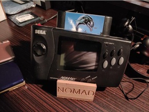 sega nomad stand de exibição jogos vídeo console suporte 3d print model - Mito3D