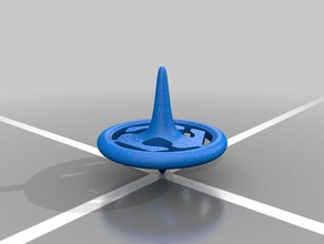 spinning top - fab lab interactive art 3d print model - Mito3D