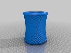 hyperbolic pencil cup decor 3d print model - Mito3D