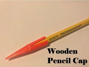 Holz-Bleistift cap tools bleistift crayon Graphit lapiz keine breaky Dingens Bleistift Holz schreiben-stick 3d print model - Mito3D